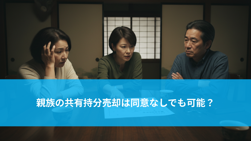 親族の共有持分売却は同意なしでも可能？