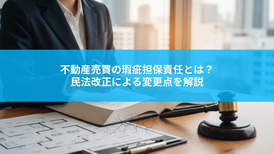 不動産売買の瑕疵担保責任とは？民法改正による変更点を解説
